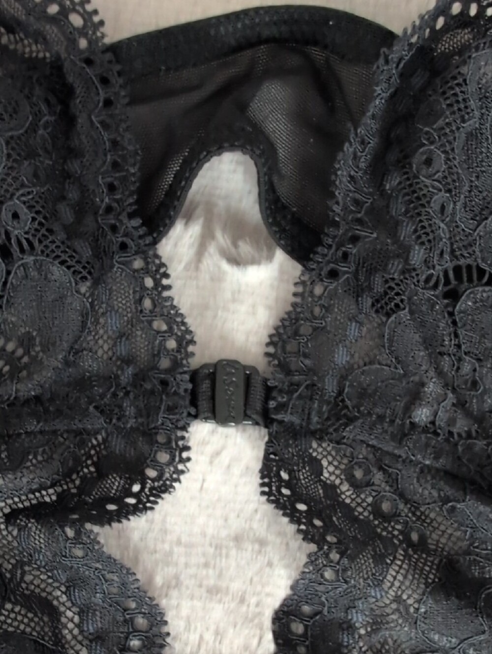La SENZA Black Lace Plunge Teddy Bodysuit - Picture 2 of 13